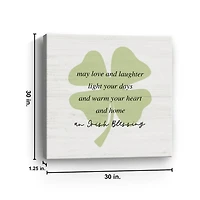 Irish Blessing Canvas Art Print, 30x30 in.
