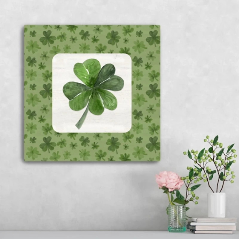Lucky Shamrock Canvas Art Print