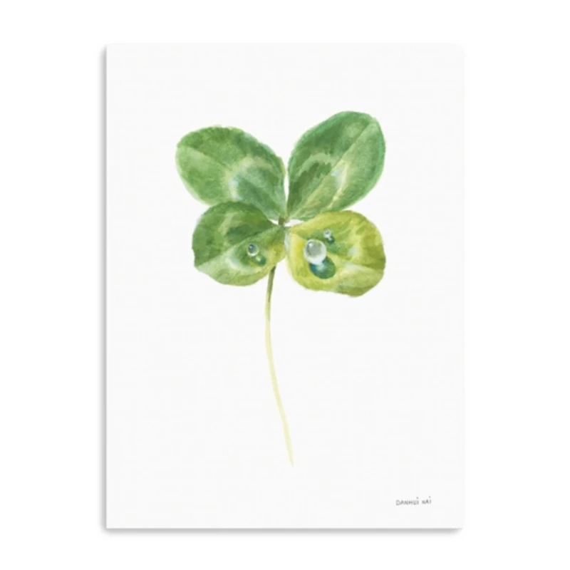 Green Lucky Clover Canvas Art Print