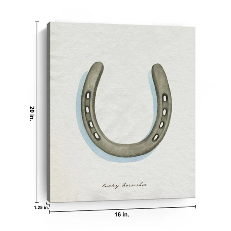 Lucky Horseshoe Canvas Art Print