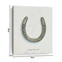 Lucky Horseshoe Canvas Art Print