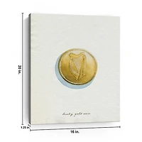 Lucky Gold Coin Canvas Art Print