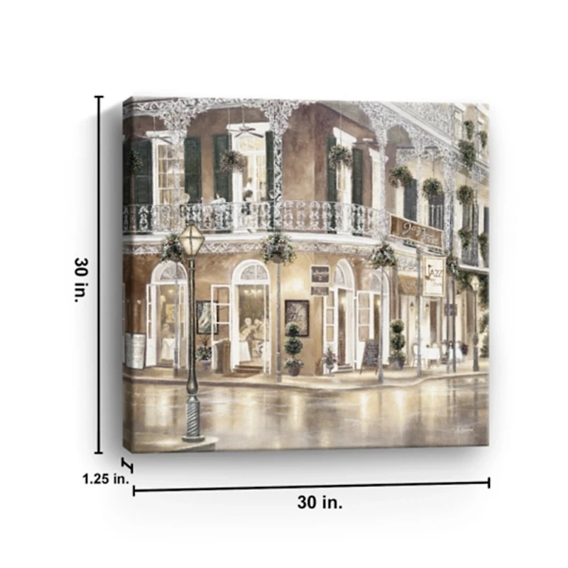 Jazz Street I Canvas Art Print, 30x30 in.