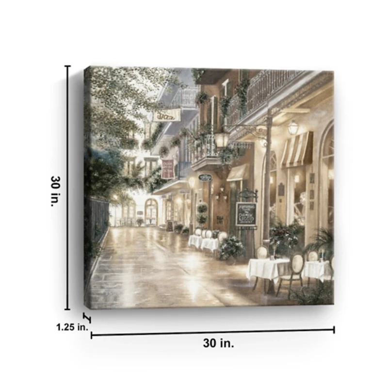 Jazz Street II Canvas Art Print, 30x30 in.