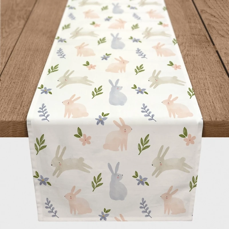 Botanical Bunny Table Runner, 90 in.