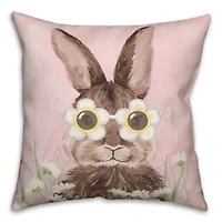 Daisy Sunnies Bunny Indoor/Outdoor Pillow
