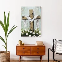 Easter Cross Canvas Art Print