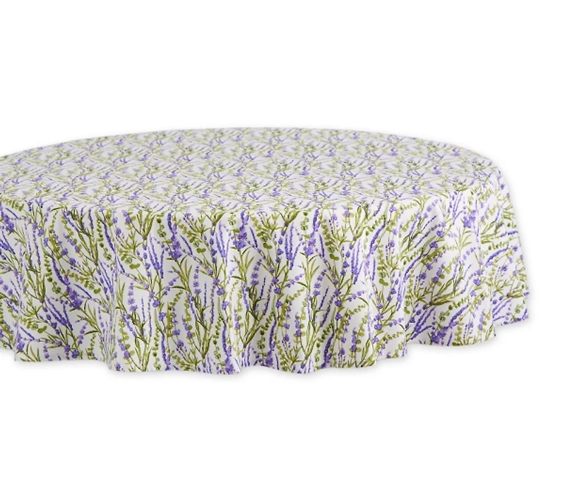 Lavender Fields Round Tablecloth
