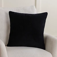 Black & White Ghost Pattern Halloween Throw Pillow