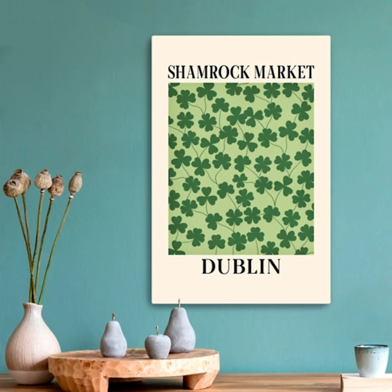 Shamrock Market Canvas Art Print