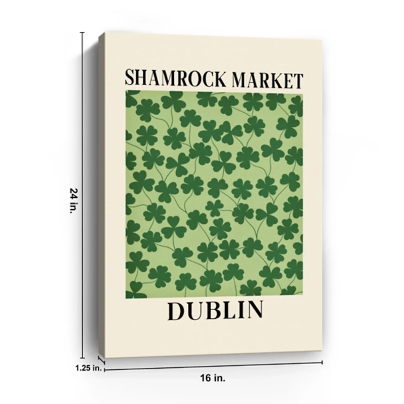 Shamrock Market Canvas Art Print