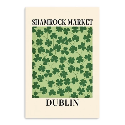 Shamrock Market Canvas Art Print