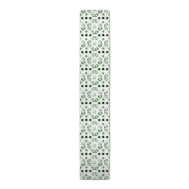 Geometric Shamrock Table Runner, 90 in.