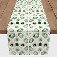 Geometric Shamrock Table Runner, 90 in.