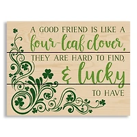 Good Friends are Lucky to Have Wood Wall Plaque