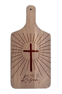 He is Risen Walnut Cutting Board