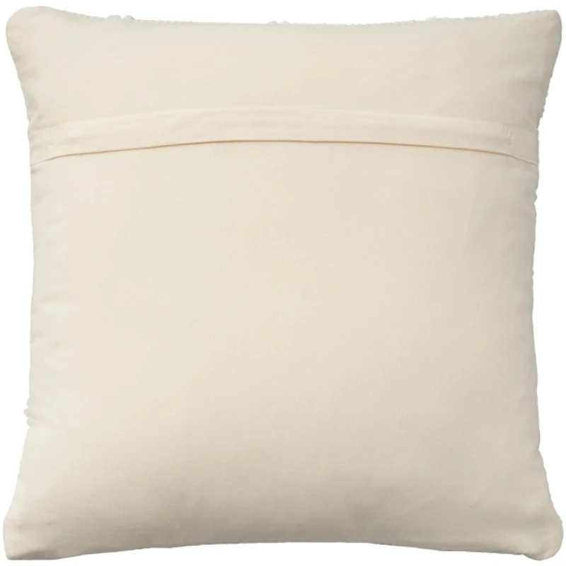 Ivory Diamond Lattice Throw Pillow