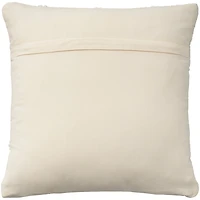 Ivory Diamond Lattice Throw Pillow