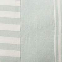 Sage Asymmetrical Stripes Lumbar Pillow