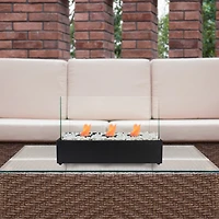 Outdoor Triple Flame Tabletop Fireplace