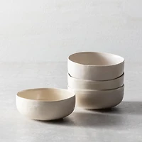 Fortessa Sand Ceramic Soup Bowls, Set of 4