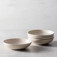 Fortessa Sand Ceramic Pasta Bowls, Set of 4