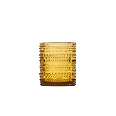 Fortessa Amber Bead Short Glasses, Set of 6