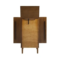 Mid-Century Modern Walnut Jewelry Armoire