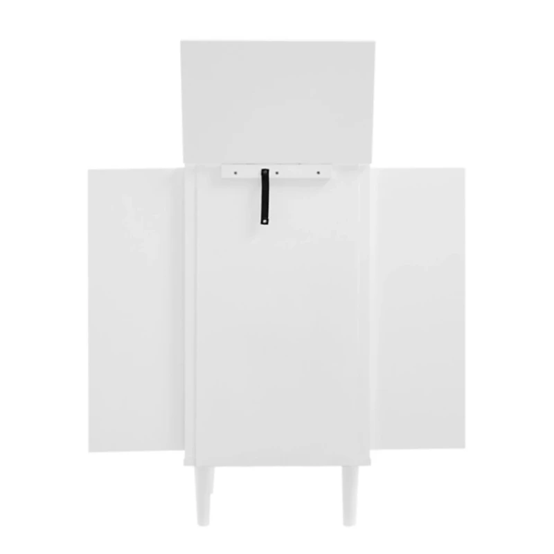 Mid-Century Modern White Jewelry Armoire