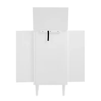 Mid-Century Modern White Jewelry Armoire