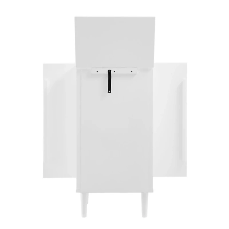 Mid-Century Modern White Jewelry Armoire