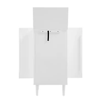 Mid-Century Modern White Jewelry Armoire