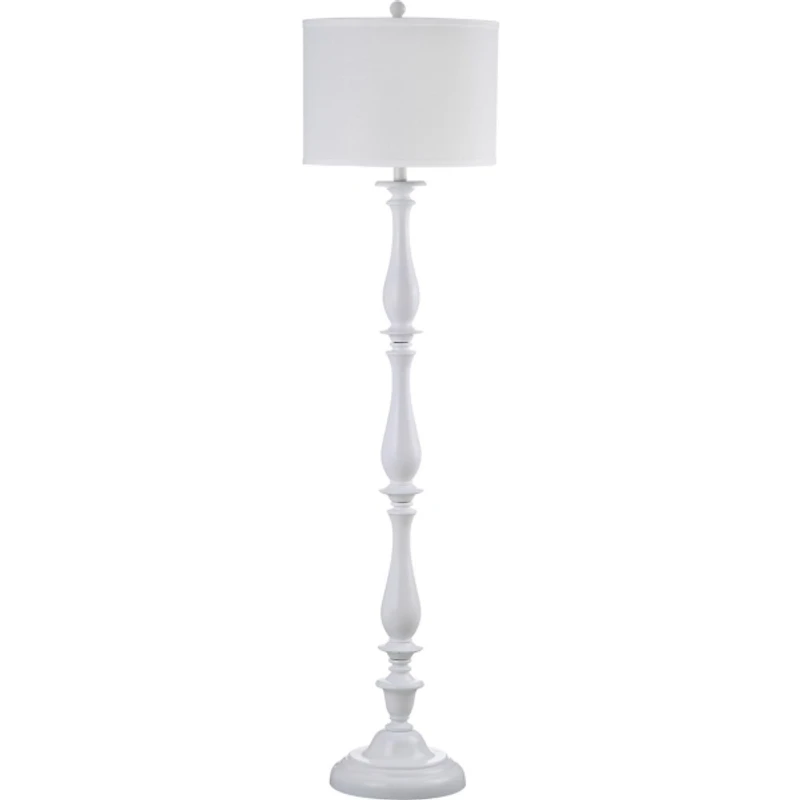 White Candlestick Bessie Floor Lamp