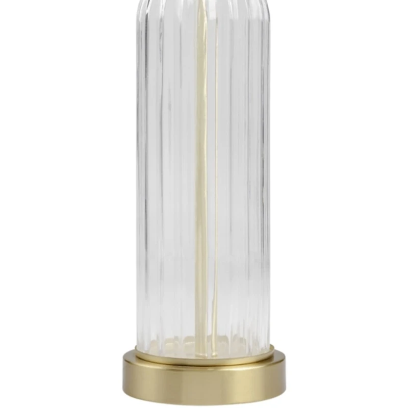 Crassula Clear Glass Table Lamp