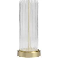 Crassula Clear Glass Table Lamp