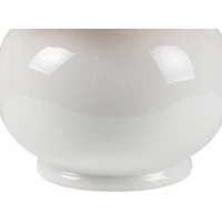 Stella White Diminuta Table Lamp with Woven Shade