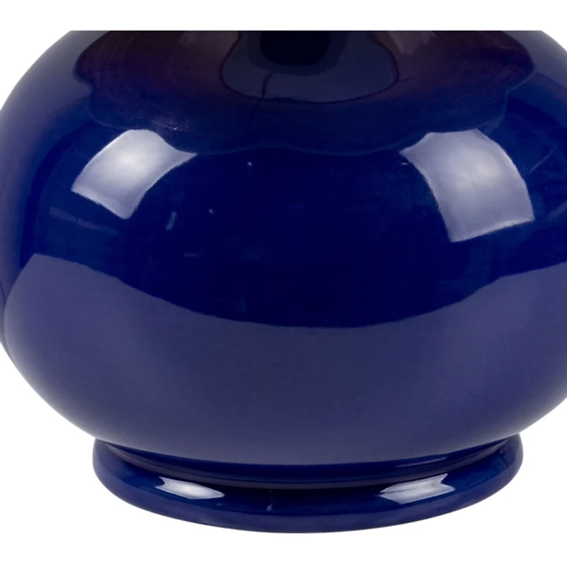 Stella Blue Diminuta Table Lamp with Woven Shade