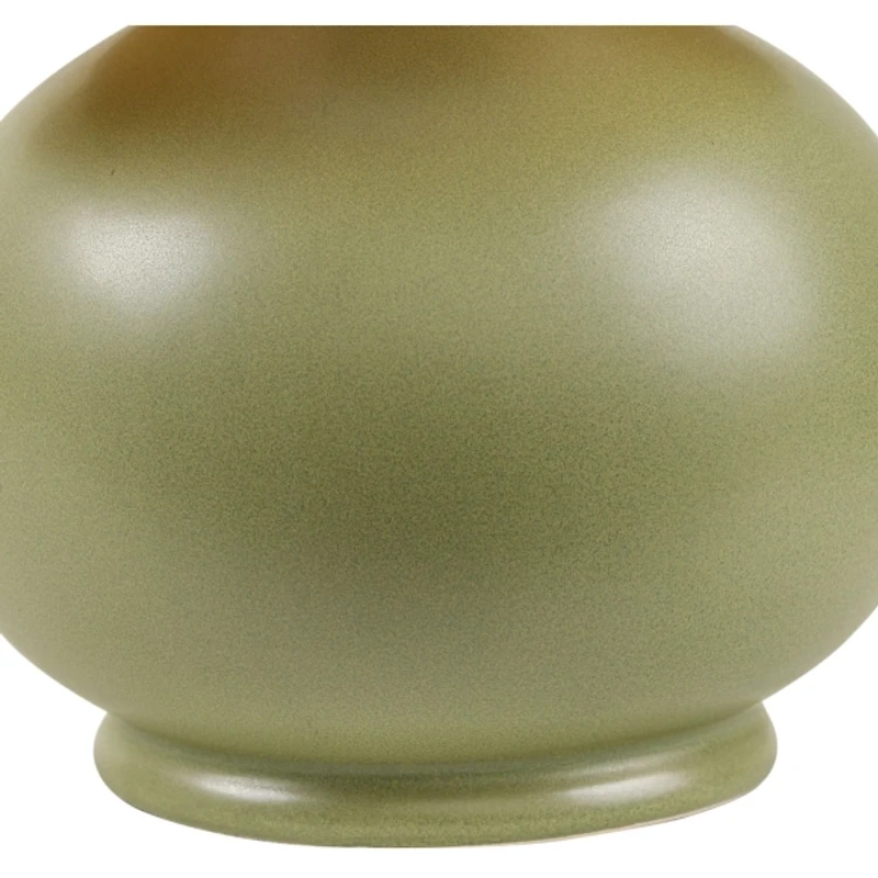 Stella Green Diminuta Table Lamp with Woven Shade