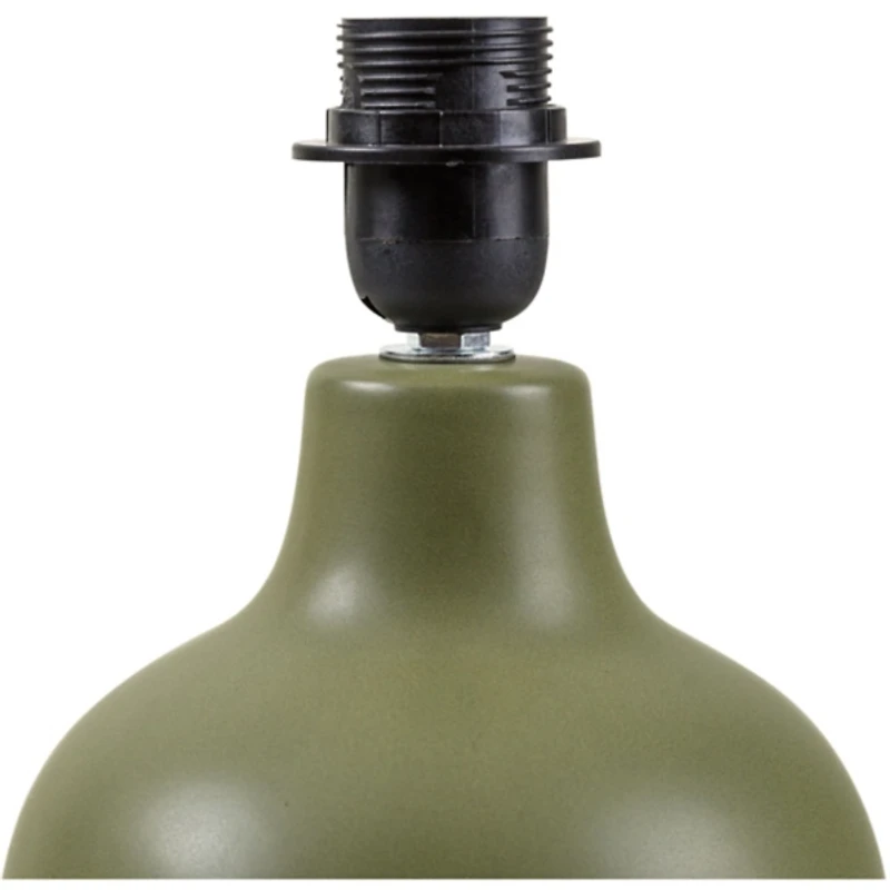 Stella Green Diminuta Table Lamp with Woven Shade