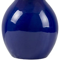 Stella Blue Mini Table Lamp with Woven Shade