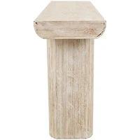 Ivory Natural Wood Grain Console Table
