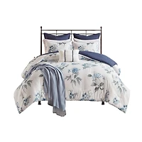 Blue Floral 7-pc. Full/Queen Comforter Set