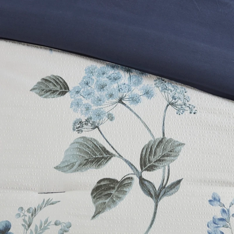 Blue Floral 7-pc. King Comforter Set