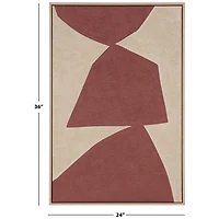 Red Rock Framed Canvas Art Print