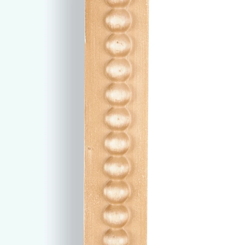 Gold Beaded Scroll Frame Wall Mirror