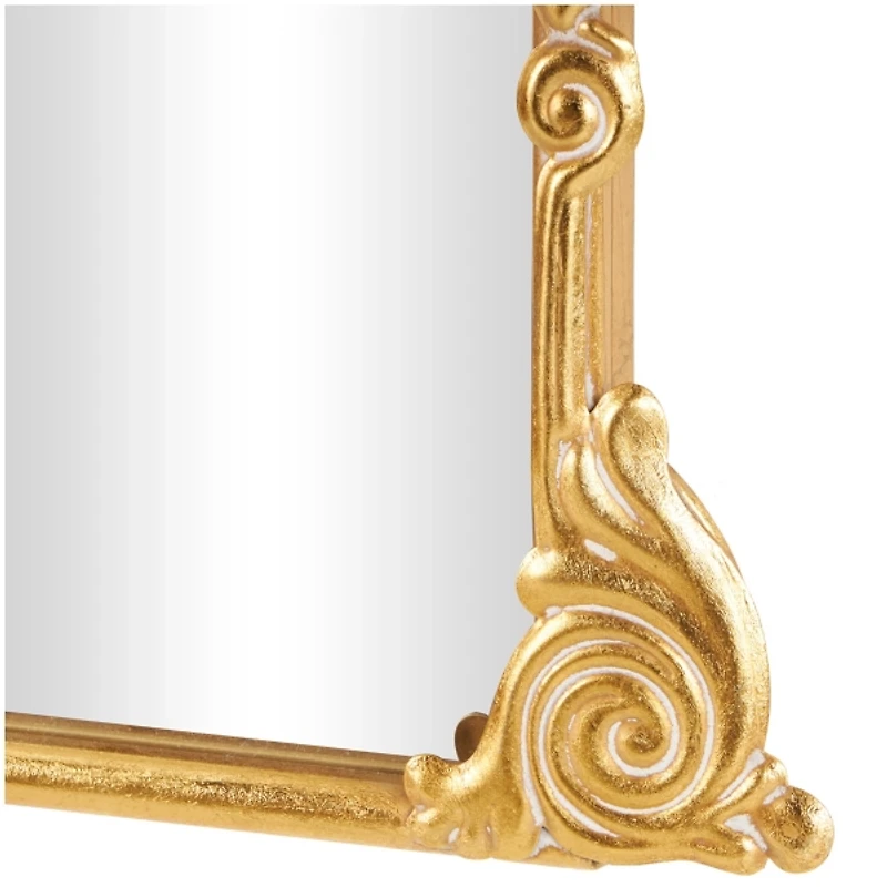 Gold Arched Baroque Mirror
