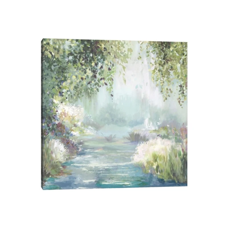 Sunny Forest Path Canvas Art Print