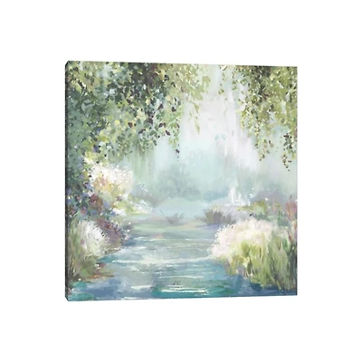Sunny Forest Path Canvas Art Print