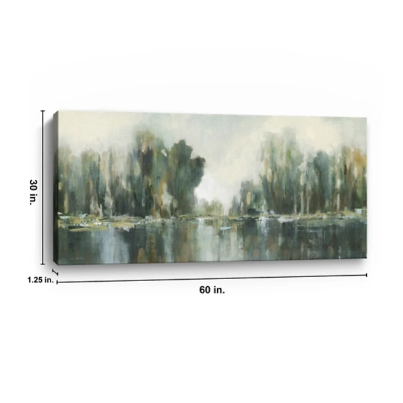 Abstract Treeline Canvas Art Print, 60x30 in.