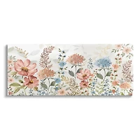 Pastel Spring Florals Canvas Art Print, 48x20 in.
